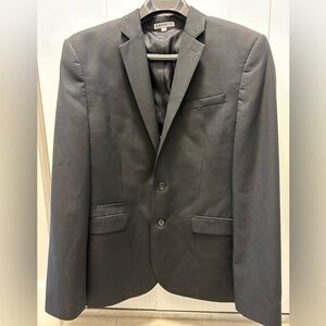 EXPRESS Photographer Slim Fit Mens Blazer Sport Coat Two Button Jacket 40R Black